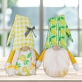 thumbnail image 2 of Lemon Gnome Scandinavian Tomte Nisse Swedish Fresh Lemon Elf Home Farmhouse Kitchen Decor Easy Peasy Shelf Summer Tiered Tray Decorations, Set of 2, 2 of 10