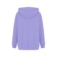 thumbnail image 4 of YDDIAN Womens Oversized Sweatshirt Cute Long Sleeve Plain Hoodie Drawstring Winter Y2k Crew Neck Tops Fleece Sweatshirts with Pockets Purple Pink XL, 4 of 5