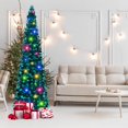 thumbnail image 2 of Árbol de Navidad MACTING de 1,5 m con luces Tinsel Coastal Blue, 2 of 6