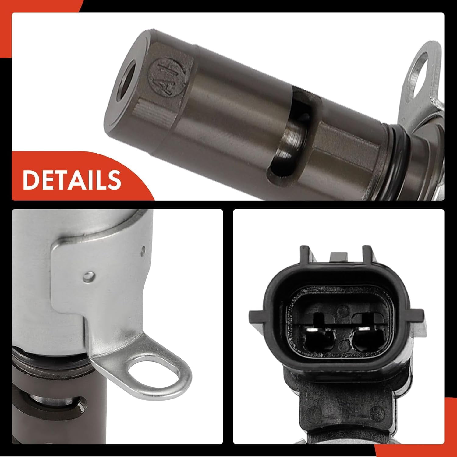 A-Premium Exhaust Engine Variable Valve Timing (VVT) Solenoid Compatible with Ford Escape 2013, Fiesta 2011, 1.6L, Replace# 4M5G6L713BE