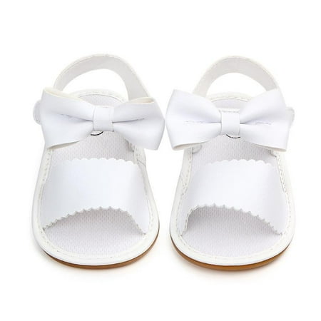 

Altsales Summer Baby Girl Bowknot Sandals Anti-Slip PU Leather Soft Soles Crib Shoes Prewalker for Newborn Infant