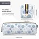 thumbnail image 3 of Disketp Retro ice blue snowflakes Estuche de Lápices de Cuero con Cierre, Estuche Compacto para Papelería, Bolígrafos y Accesorios Pequeños, 3 of 7