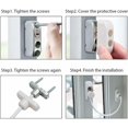 thumbnail image 4 of 2 Piezas Abridor de Puerta de Ventana JAMW Cerradura de Puerta Corredera Seguridad para Bebés y Niños, 4 of 5