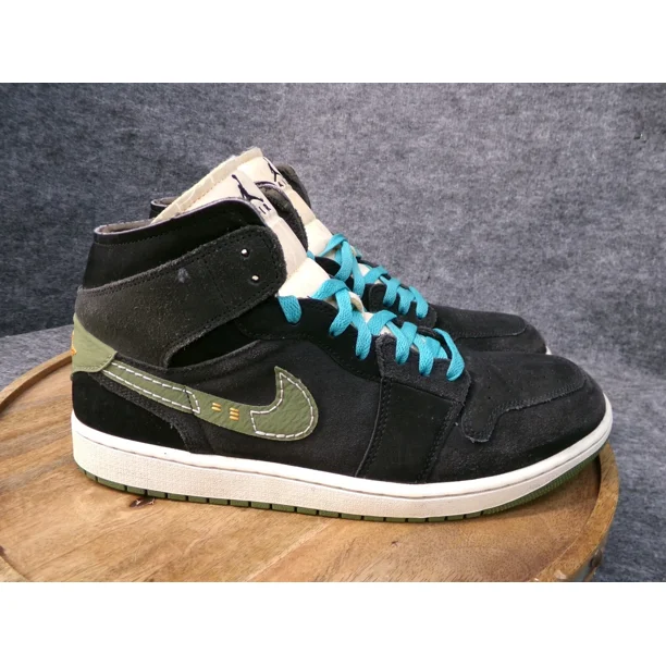 N I-K-E Men A i r-Jor-dan 1 Mid SE Craft Anthracite Light Olive FD6817-003 Size 12 US