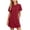 Wine, variant on Bxsruta Womens T Shirt Dress Short Sleeve Casual Loose Shift Dresses with Pockets
