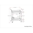 thumbnail image 6 of Simpli Home Watts 26 Inch Bar Cart In Chrome, 6 of 9