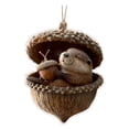 thumbnail image 2 of Forest Animal Acorn Ornaments – Cozy Forest Christmas Ornaments, 2D Acrylic Cute Forest Animal Christmas Trees Hanging Decor,Rustic Nature-Themed Home Decor, Animal Lovers Gift, 2 of 7