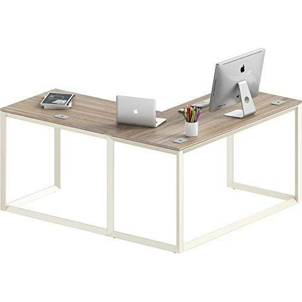 SHW TriangleLeg LShaped Home Office Computer Desk