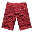 thumbnail image 2 of Men's Classic Relaxed Cargo Short Lightweight Multi Pocket Casual Outdoor Hiking Shorts(1Burgundy,30), 2 of 4