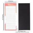 thumbnail image 2 of Inkdotpot Pack of 6 Funny Magnetic Dry Erase List For Fridge, Wipe Clean w/ NoStain, Quick Notes Shopping & Grocery List Whiteboard for Fridge, 8.75" x 3.8"(Brush Stroke), 2 of 6