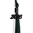 thumbnail image 4 of Endea Graduation Black/Hunter Green/White Graduation Tassel with Black Date Drop, 4 of 9