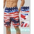 thumbnail image 5 of 9 Inch Men Swim Trunks 2 in 1 with Compression Breathable Liner Quick Dry Stretch Zipper Pockets Summer Beach Shorts for Cruise Beach Pool Board, 5 of 6