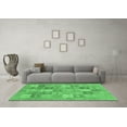 thumbnail image 3 of Ahgly Company Indoor Rectangle Abstract Emerald Green Modern Area Rugs, 7' x 10', 3 of 4