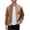 Light Tan, variant on Mens Casual Bomber Jacket Vintage Zip-Up Faux Suede Varsity Jackets