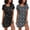 Star Gray+constellation, variant on Ekouaer 2 Pack Nightgowns for Women Sleapwear Short Sleeve Night Shirts Soft Sleep Dress Classic NightDress Group S