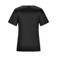 thumbnail image 5 of HAPIMO Women's Chiffon Loose Basic Tops Tunic Clearance Summer Tees Satin Silk Solid Color Short Sleeve V Neck Shirts Elegant Casual Workout Tops Trendy for Teen Girls Black XL, 5 of 6