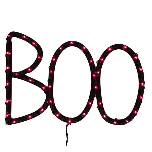 Impact Innovations Halloween Lighted Ornamental Silhouette 14x17 - Boo