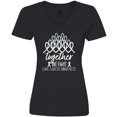 thumbnail image 3 of Inktastic Together, We Fight Lung Cancer Awareness Women's V-Neck T-Shirt, 3 of 5