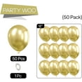 thumbnail image 5 of Metallic Gold Balloons 50 pcs 12 Inch Light Gold Balloons for Graduation Baby Shower Gender Reveal Christmas Wedding New Year Anniversaries Birthday Party Decorations Gold-G129, 5 of 12