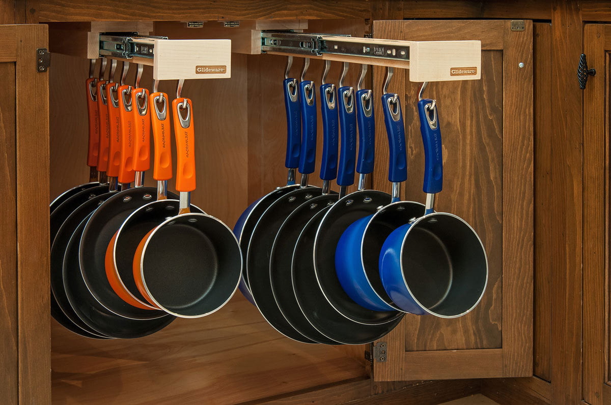 Glideware Wood Pull-out Cabinet Organizer for Pots, Pans, and Much More -  Walmart.com