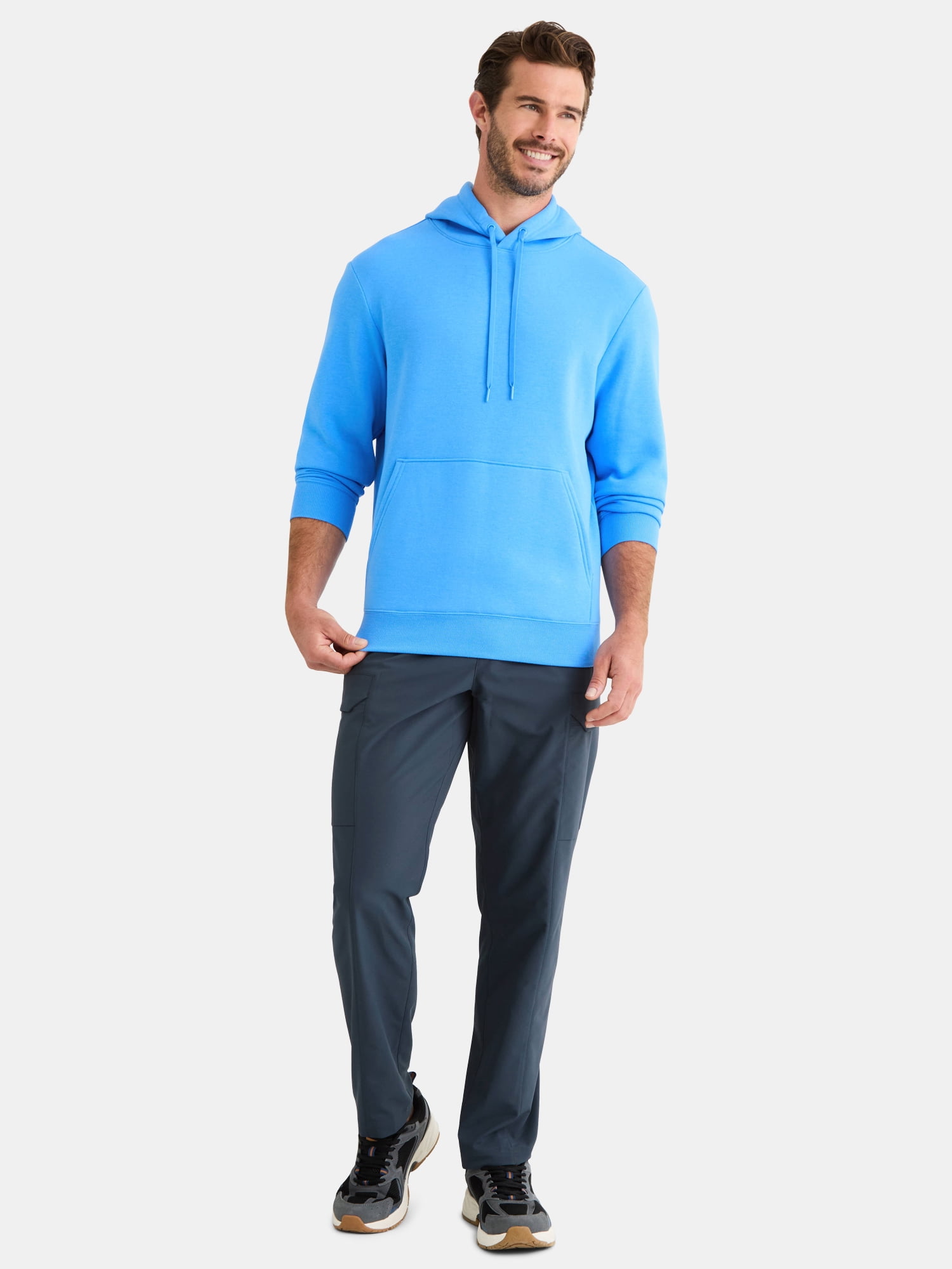 Athletic Works Men's & Big & Tall Men's Fleece Hoodie Sweatshirt, Sizes XS-4XLT