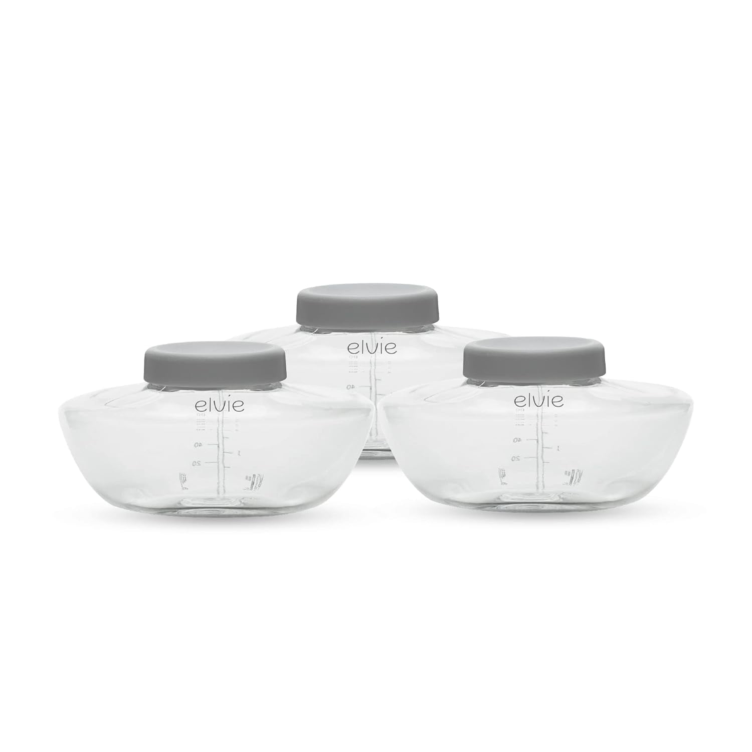 3 Pack Elvie Pump -Breastmilk Storage Bottles - BPA Free - Breast Feeding Essentials
