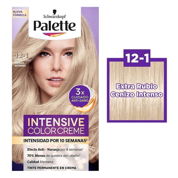 Tinte para cabello Palette Intensive Color Creme Kit Extra Claro 12-1 50 ml