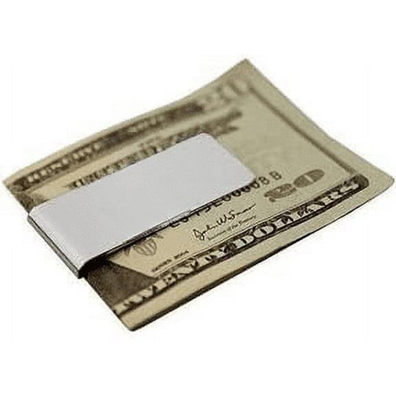 Silver Tone Metal Money Clip