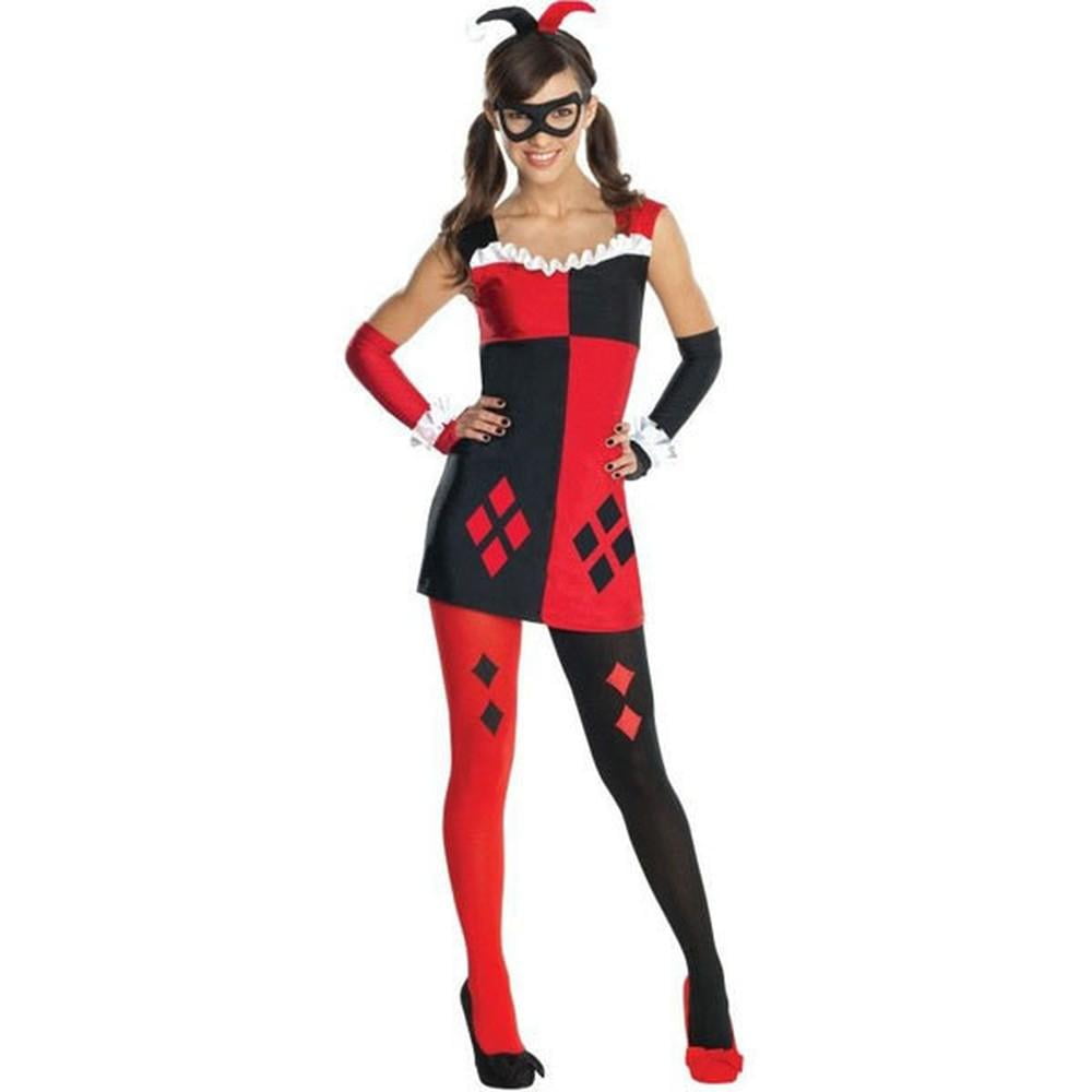 Harley Quinn Costume Tween Girls Jester Batman Villain Outfit Walmart