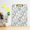 thumbnail image 6 of GZHJMY Cute Penguins Clipboard,Standard A4 Letter Size Hardboard Office Clipboards with Low Profile Clip for Classrooms, Offices,Students-Gold Clip17 Whiteboard Clipboards, 6 of 7