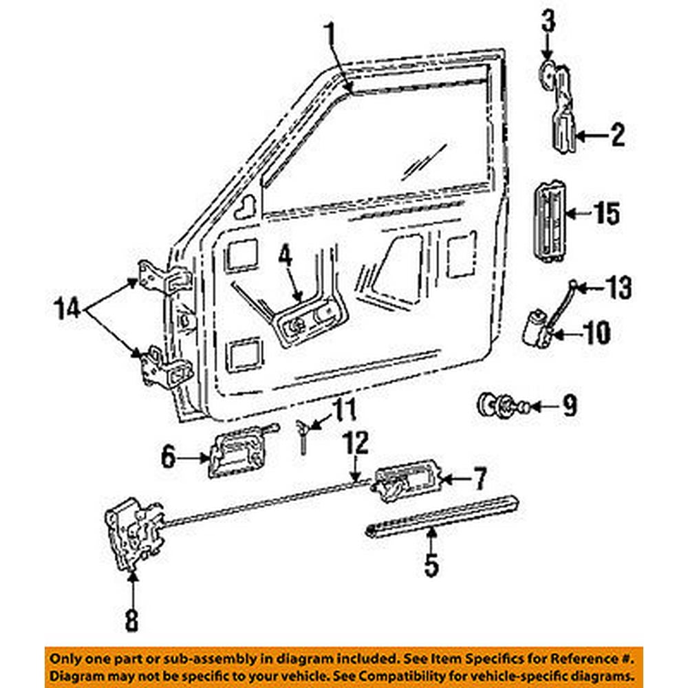 Dodge CHRYSLER OEM 9496 Dakota Front DoorLock Latch Kit 5011671AA