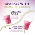 thumbnail image 6 of Hair Vitamins Gummies with Biotin 5000 mcg Vitamin E & C Support Hair Growth Gummy, Premium Vegetarian Non-GMO, for Stronger, Beautiful Hair, Skin & Nails, Biotin Gummies Supplement - 60 Gummy Bears, 6 of 9