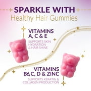Hair Vitamins Gummies for Hair Growth - Hair, Skin & Nails Beauty Complex with 5000mcg Biotin per Serving - Supports Thicker, Stronger, Radiant-Looking Hair for Women & Men, Berry Flavor