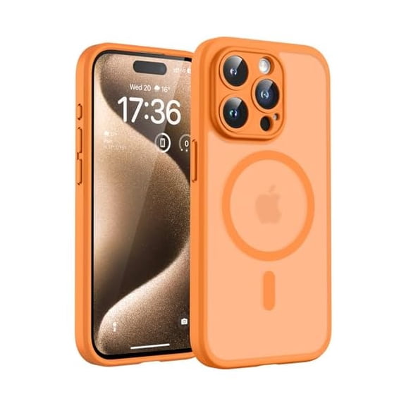 Eryueer for Phone 15 Pro Max Case, Compatible with Magsafe Charger, Full Camera Protection, Drop Protection, Translucent Matte Phone Case for iPhone 15 Pro Max 6.7 inch