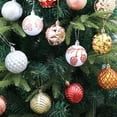 thumbnail image 3 of AMERTEER 8Pcs Christmas Tree Color Ball Color Drawing Shatterproof Boxed Glitter Multi-styles Scene Layout Lanyard Xmas Party Decor Hanging Ball Pendant for Festival, 3 of 10