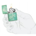 thumbnail image 5 of Zippo Mushroom Design High Polish Green Pocket Lighter, 5 of 7