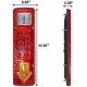 thumbnail image 2 of 2pcs 12v Truck Trailer Tail Light 19 Led Waterproof Brake Light Reverse Turn Signals Taillights License Lights For Camper Trailer Van Snowmobile, 2 of 3