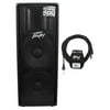 Peavey PV215D PV 215D Powered Dual 15" DJ Speaker 400w PA, Class D+XLR Cable