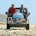 thumbnail image 6 of Camping Spare Tire Cover Blue Chairs And A Sailboat Protectors Weatherproof Dust-Proof Ocean Theme Summer Tire Cover for Travel Trailer Camper Truck SUV Camper 15inch, 6 of 8