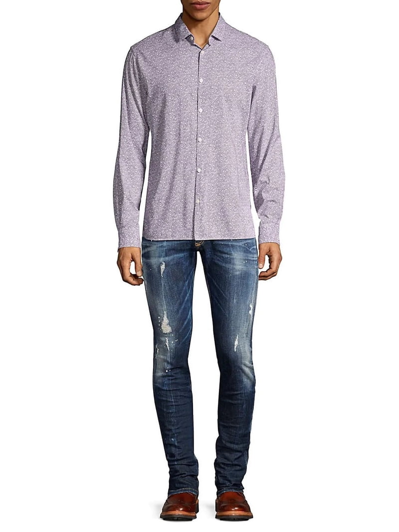 John Varvatos Star USA Men's Misty Ross Slim Fit Button Down Shirt Size L -  Walmart.com