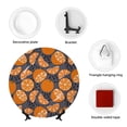 thumbnail image 4 of Kdxio Various Oranges Bone China Decorative Plate Ceramic Decorative Plate for Home Office Wall Stand Decorative Plates for Home Bedroom-10in, 4 of 6