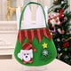 thumbnail image 5 of Kearding Bolso de mano con patrón de Papá Noel, bolsa de regalo, bolsa elástica ligera para dulces, bolsillo, adornos navideños para niños Kits de decoración para fiestas Llevar Kearding HA069620-04, 5 of 6