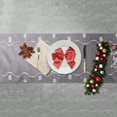 thumbnail image 3 of Table Runner Decoration Dining Table Cloth Runners Snowflake Deer for Christmas Decoration,Grey, 3 of 5