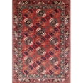 thumbnail image 1 of Ahgly Company Machine Washable Indoor Rectangle Industrial Modern Dark Almond Brown Area Rugs, 2' x 3', 1 of 7