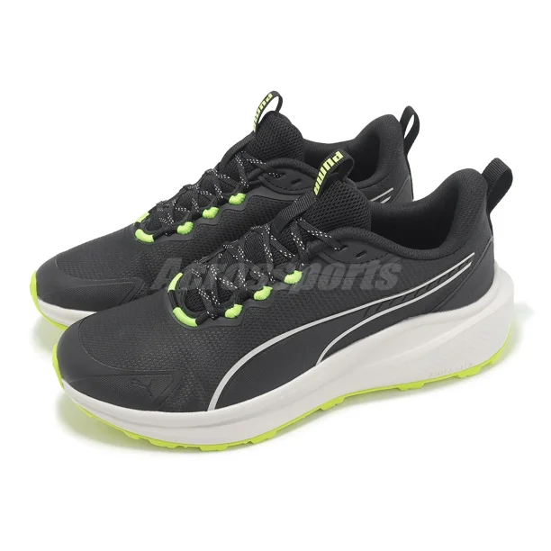 PU & MA Skyrocket Lite Trail Black Yellow Men Unisex Road Running Shoes 310781-10