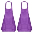 thumbnail image 1 of Unique Bargains 2pack Kitchen Cooking Aprons Polyester Art Aprons Pottery Apron Waterproof Artist Painting Apron Purple, 1 of 5