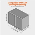 thumbnail image 6 of 3-Tier Chrome Pull Out Basket Organizer - Blind Corner Kitchen Cabinet Shelf, Tier 6 Storage, 6 of 10