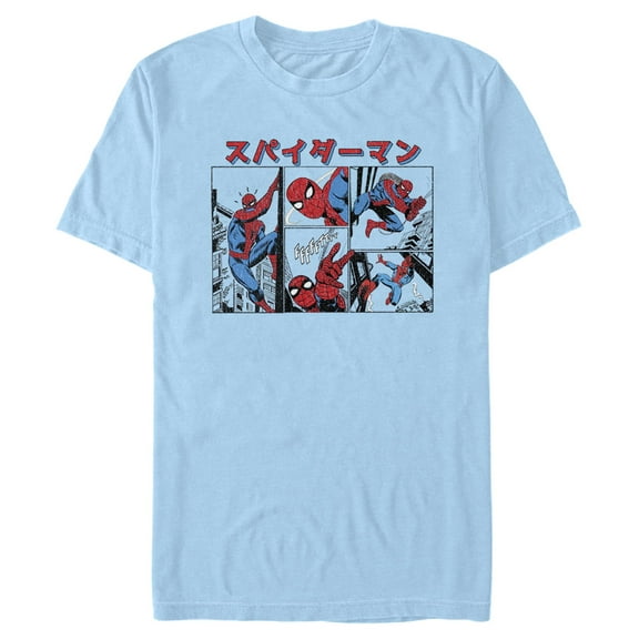 Men's Marvel Spider-Man Comic Panels  Graphic T-Shirt