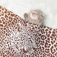 thumbnail image 2 of Yiaed Leopard Brown Print Dog Blankets-Cat Blanket Washable for Couch Protection,Puppy Blanket, Soft Plush Reversible Throw Furniture Protector-Small, 2 of 8