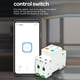 thumbnail image 3 of Disyuntor inteligente WIFI 1P Interruptor de riel DIN Control de aplicación Ewelink Compatible con Tomshoo Disyuntor, 3 of 7
